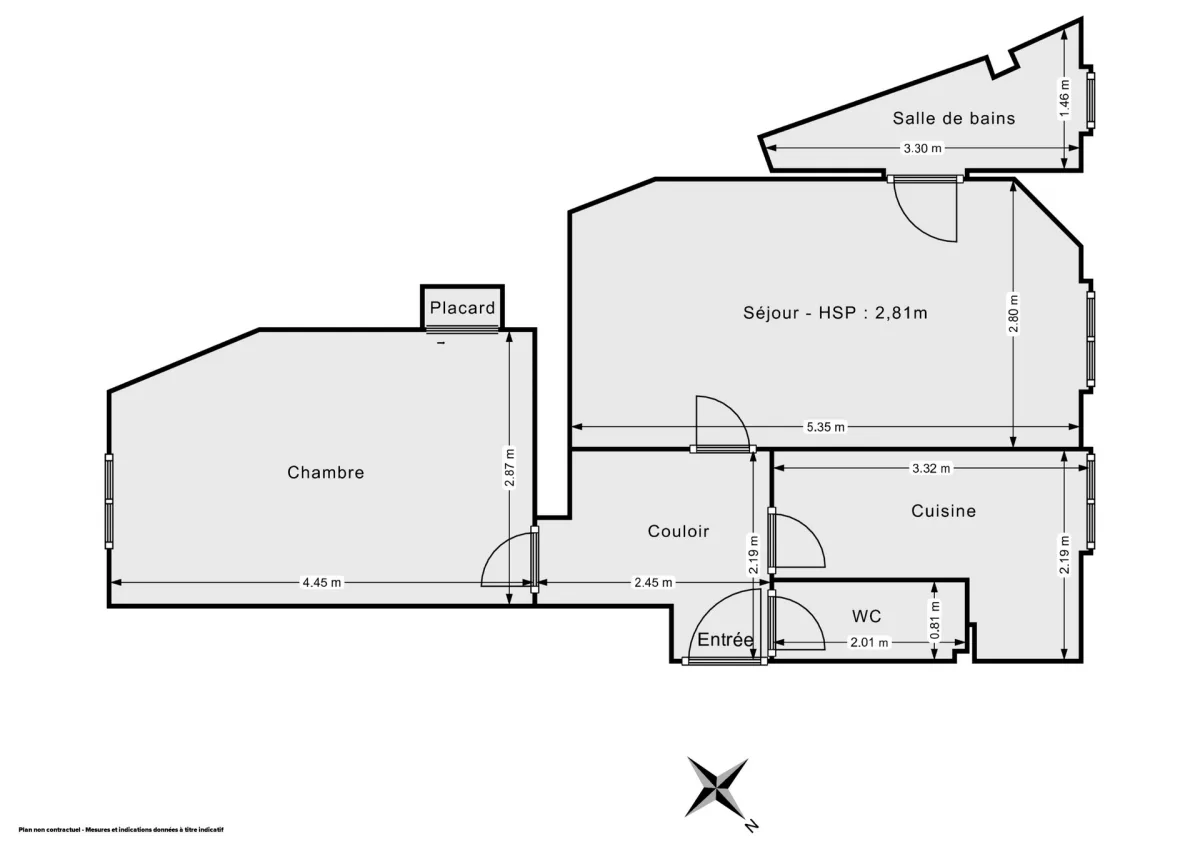 Appartement de 42.0 m² à Paris