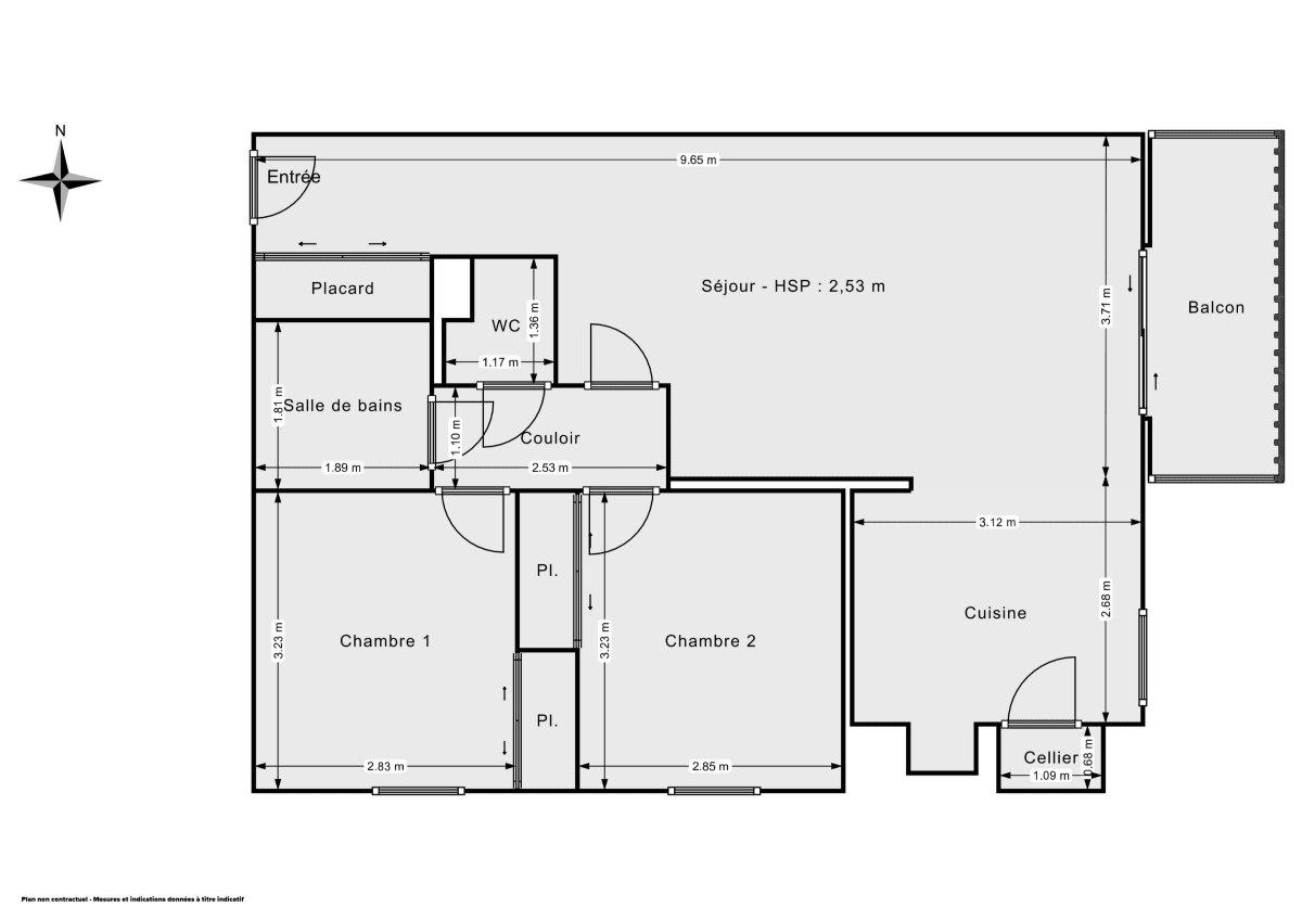 Appartement de 63.5 m² à Mérignac