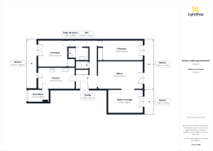 Appartement de 80.0 m² à Le Bouscat