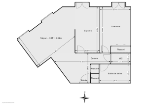 Appartement de 53.3 m² à Lyon