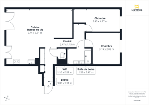Appartement de 66.53 m² à Nantes