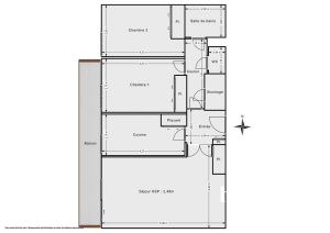 Appartement de 70.05 m² à Colombes