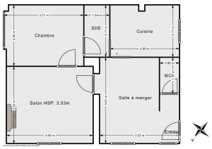 Appartement de 40.0 m² à Paris