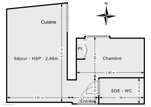 Appartement de 19.5 m² à Paris