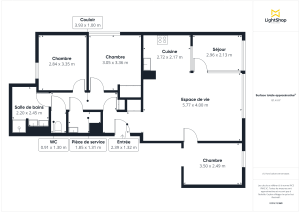 Appartement de 80.99 m² à Nantes