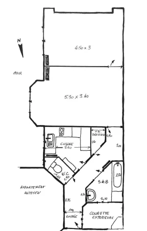 Appartement de 50.0 m² à Paris