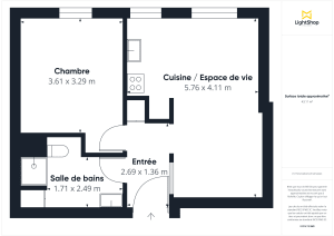 Appartement de 43.16 m² à Saint-Ouen-sur-Seine