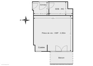 Appartement de 20.7 m² à Paris