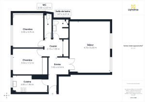 Appartement de 82.36 m² à Paris