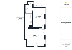 Appartement de 42.0 m² à Paris