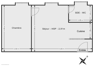 Appartement de 29.8 m² à Pantin