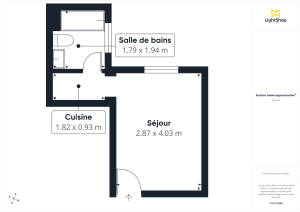 Appartement de 17.0 m² à Paris