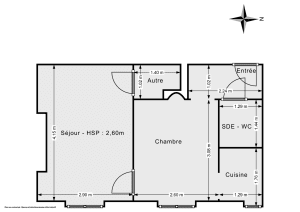 Appartement de 26.0 m² à Levallois-Perret