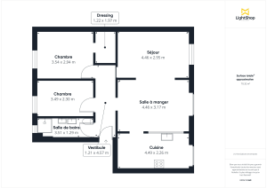 Appartement de 68.0 m² à Levallois-Perret