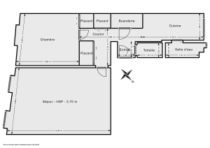 Appartement de 48.24 m² à Paris