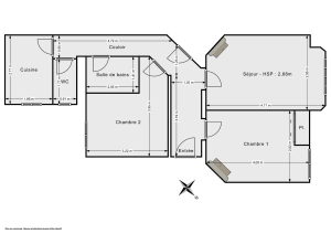 Appartement de 51.19 m² à Saint-Ouen-sur-Seine