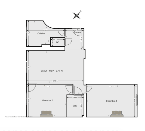 Appartement de 54.19 m² à Levallois-Perret