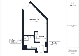 Appartement de 23.0 m² à Suresnes