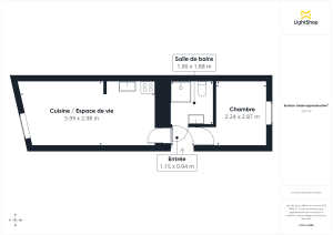 Appartement de 29.73 m² à Nantes