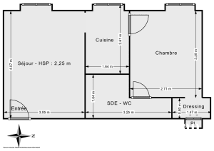 Appartement de 30.46 m² à Paris