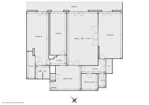 Appartement de 93.0 m² à Paris