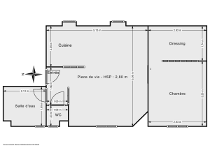 Appartement de 42.56 m² à Paris