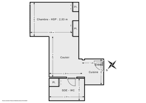 Appartement de 22.4 m² à Paris