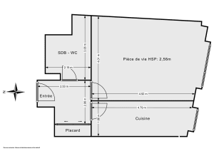 Appartement de 37.23 m² à Paris