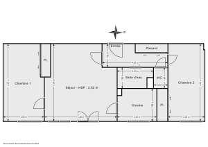 Appartement de 56.34 m² à Paris