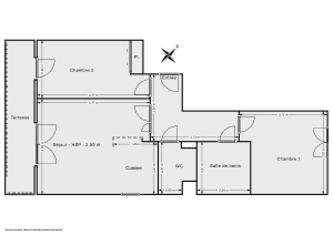 Appartement de 56.25 m² à Saint-Denis