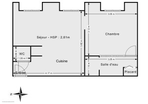 Appartement de 27.0 m² à Paris