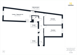 Appartement de 57.0 m² à Paris