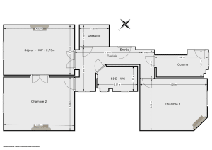 Appartement de 61.7 m² à Paris