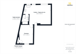 Appartement de 44.75 m² à Paris