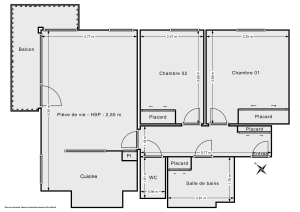 Appartement de 61.0 m² à Saint-Ouen