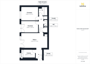 Appartement de 55.17 m² à Paris