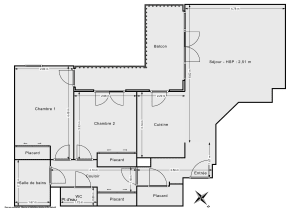 Appartement de 73.0 m² à Issy-les-Moulineaux