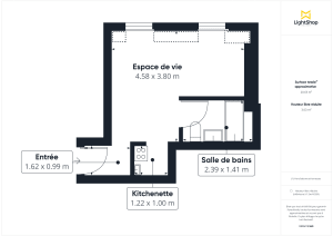 Appartement de 19.22 m² à Paris