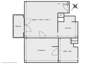 Appartement de 37.0 m² à Bouguenais