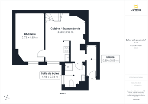 Appartement de 41.39 m² à La Courneuve