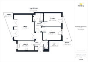 Appartement de 65.3 m² à Paris