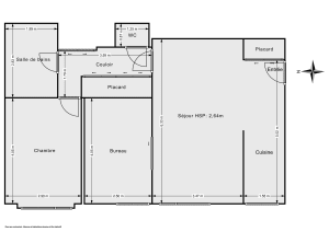 Appartement de 65.54 m² à Paris