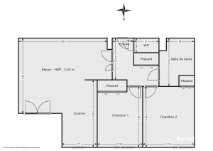 Appartement de 62.3 m² à Décines-Charpieu