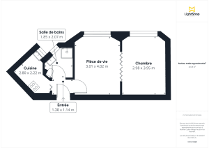 Appartement de 32.43 m² à Paris