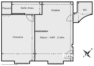 Appartement de 27.02 m² à Paris