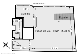 Appartement de 14.0 m² à Asnières-sur-Seine