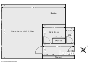 Appartement de 37.0 m² à Paris