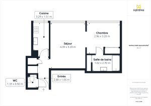 Appartement de 37.2 m² à Paris