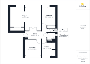 Appartement de 62.0 m² à Lyon