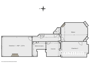 Appartement de 47.0 m² à Paris